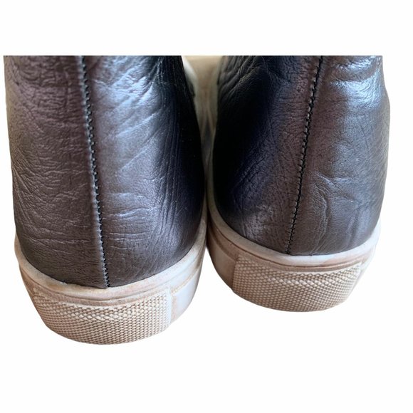 NEW Atlanta Moccasins Leather Distressed Sneakers - Picture 6 of 7